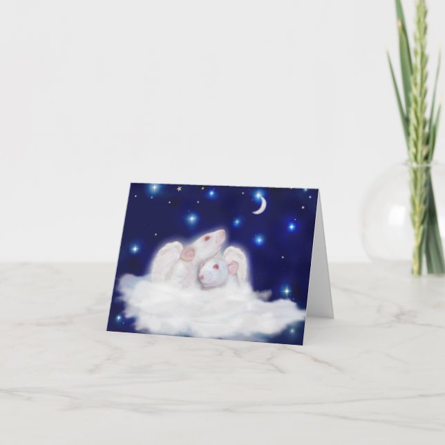 Angelic Ratties Sympathy Card (Front)