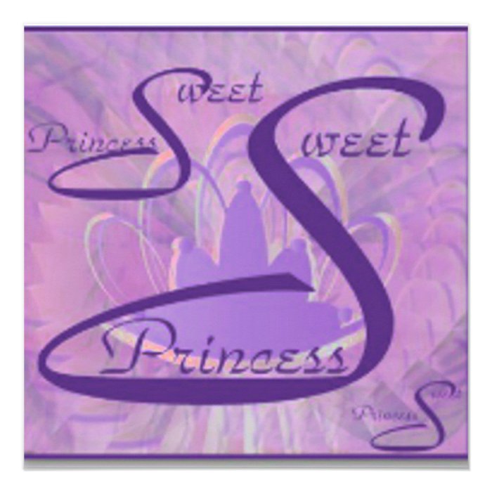 Angelic S  16Tiara Purple Spectrum Invitation