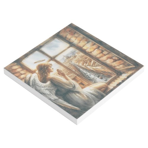 Angelic Serenity Guardian of Old Towns Streets Gallery Wrap