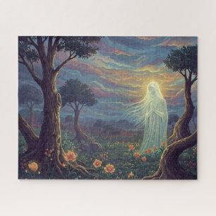 Angelic Spirit Praying in Holy Unknown Garden Jigsaw Puzzle