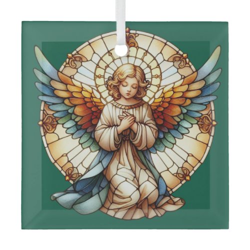 Angelic Stained Glass Reversible Ornament