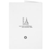 Angelic Statue Barcelona, Spain Blank Card (Back)