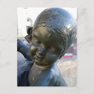 Angelic Statue in Barcelona, Spain Postcard