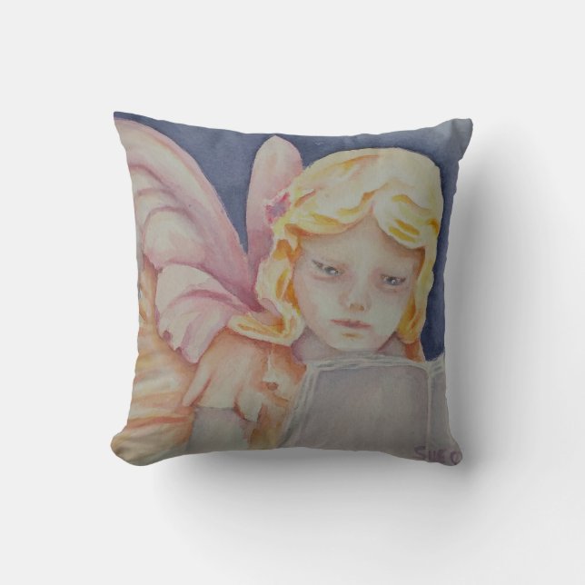 ANGELIC STORY THROW PILLOW (Front)