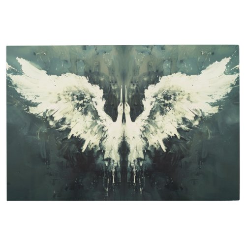 Angelic Swan Wings Metal Print