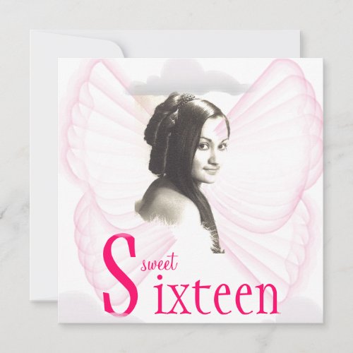Angelic Sweet Sixteen Dream Invitation- Cust.