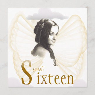 Angelic Sweet Sixteen Dream Invitation- Cust. Invitation