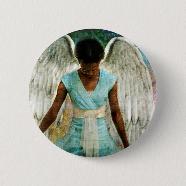 Angelic Thanks Button (Front)