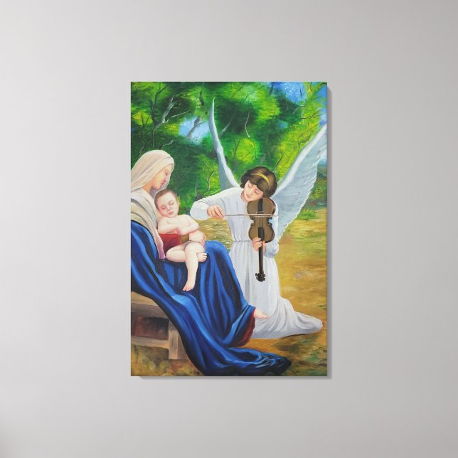 Angelic violin canvas print (Front)