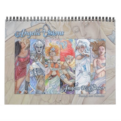 Angelic Visions _ Fantasy Art _ 12  Month Calendar