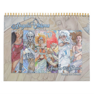 Angelic Visions - Fantasy Art - 12 Month Calendar