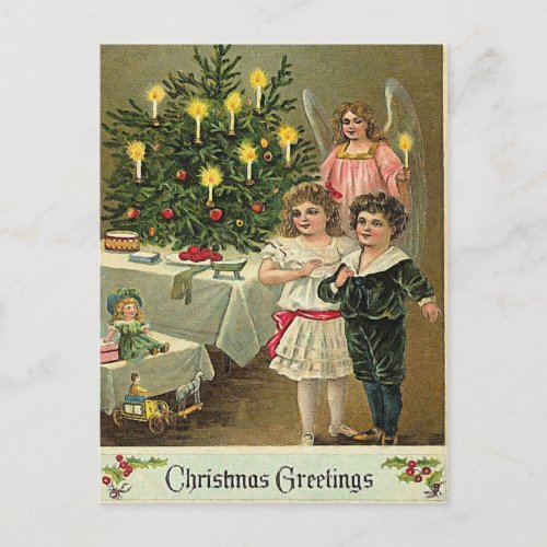 Angelic Wishes Holiday Postcard