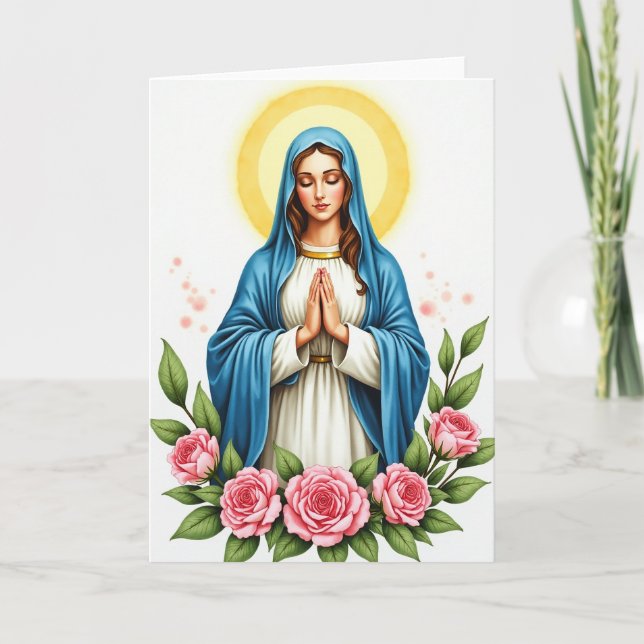 Angelic Woman Prayer Card (Front)