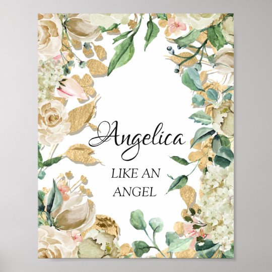 angelica-name-meaning-floral-bridal-birthday-poster-zazzle