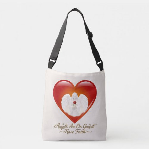 AngelicFaith GoldenHeart Crossbody Bag