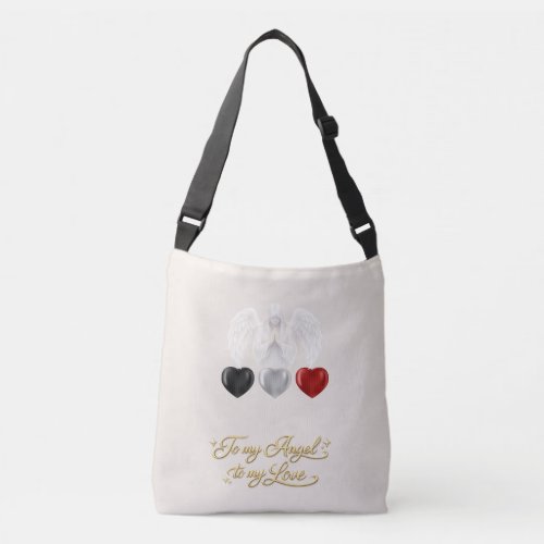 AngelicFaith GoldenHeart Crossbody Bag