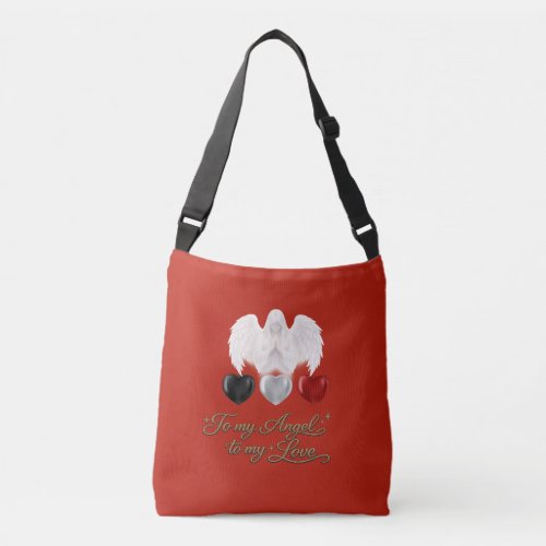 AngelicFaith GoldenHeart Crossbody Bag