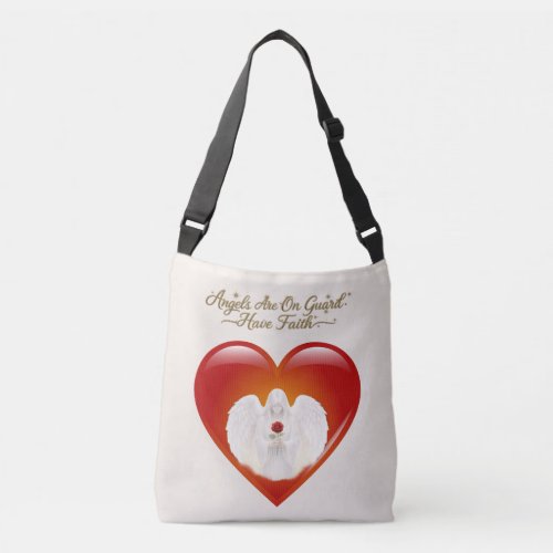 AngelicFaith GoldenHeart Crossbody Bag