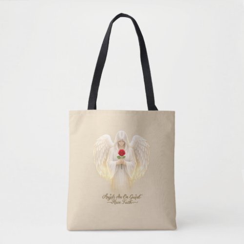 AngelicFaith GoldenHeart Tote Bag