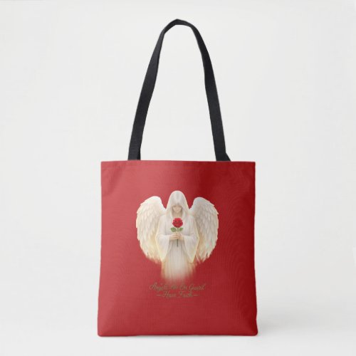AngelicFaith GoldenHeart Tote Bag
