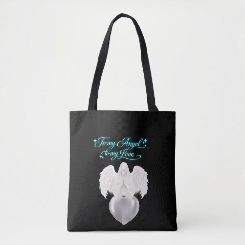 AngelicFaith GoldenHeart Tote Bag