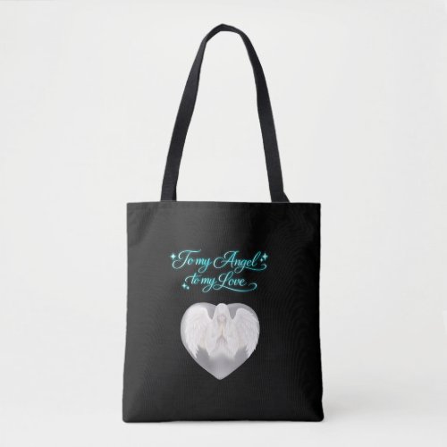 AngelicFaith GoldenHeart Tote Bag