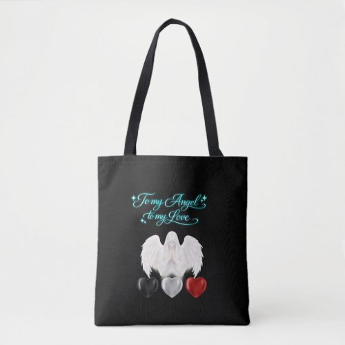 AngelicFaith GoldenHeart Tote Bag