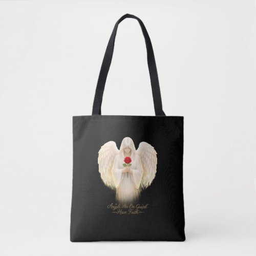 AngelicFaith GoldenHeart Tote Bag