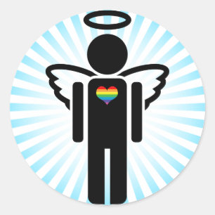 angelicon. classic round sticker