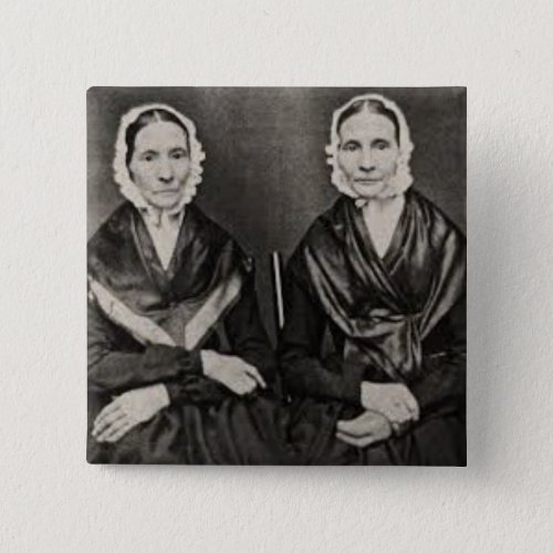 Angelina and Sarah Grimke Sisters ERA Suffrage Button