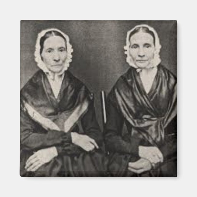 Angelina and Sarah Grimke Sisters ERA Suffrage Magnet (Front)