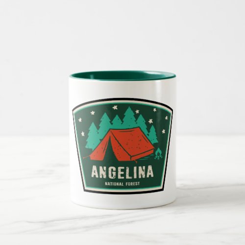 Angelina National Forest Camping Two_Tone Coffee Mug