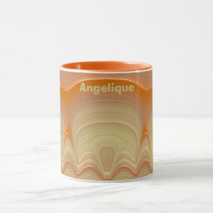 ANGELIQUE ~ 3D Fractal ~ Shades of Oranges Lemons Mug