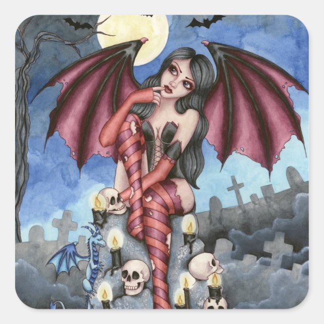 Angelique - Vampire Fairy Sticker (Front)