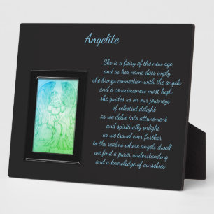 Angelite Crystal Fairy Plaque