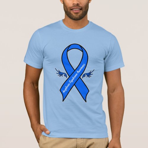 Angelman Syndrome Awareness Ribbon Angel Wings T_Shirt