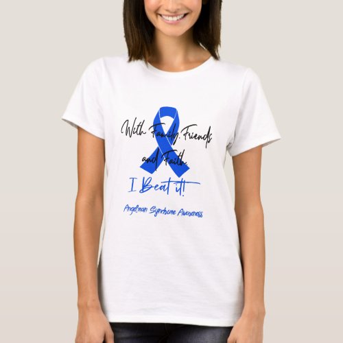 Angelman Syndrome Awareness Ribbon Support Gifts T_Shirt