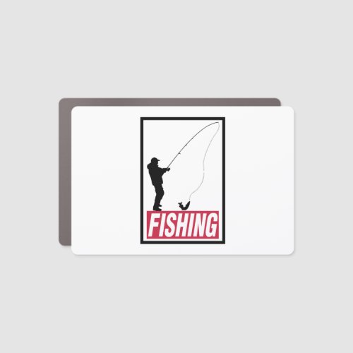 angeln fishing fish car magnet