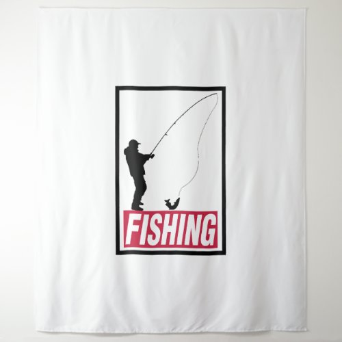 angeln fishing fish tapestry