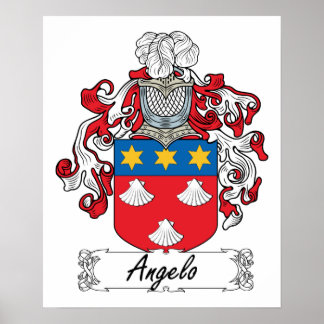 Angelo Family Crest Poster