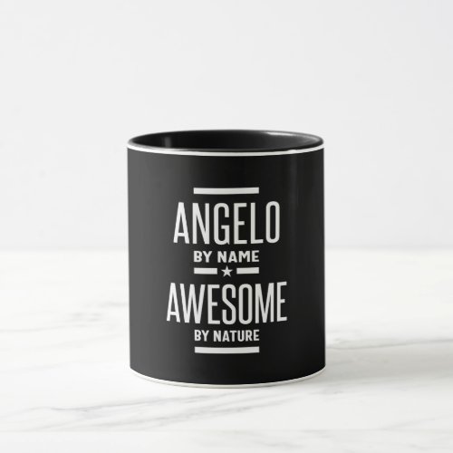 Angelo Personalized Name Birthday Gift Mug