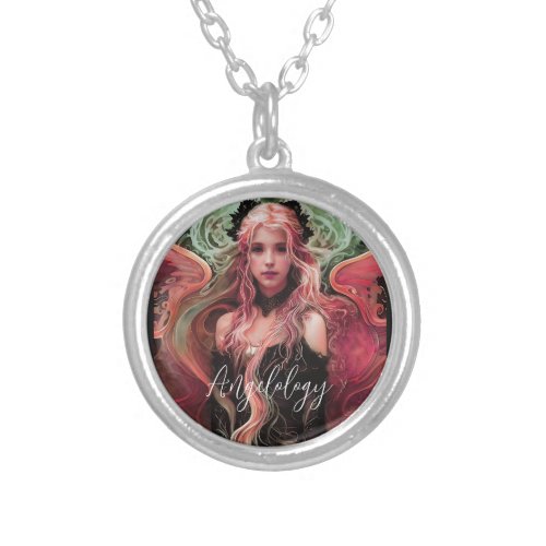 Angelology Angel Silver Plated Necklace