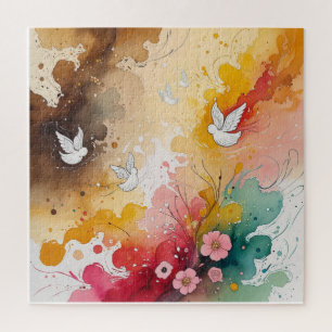 Angels abstrat jigsaw puzzle