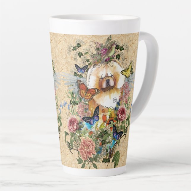 ANGELS AMONG US  Chow Latte mug (Right Angle)