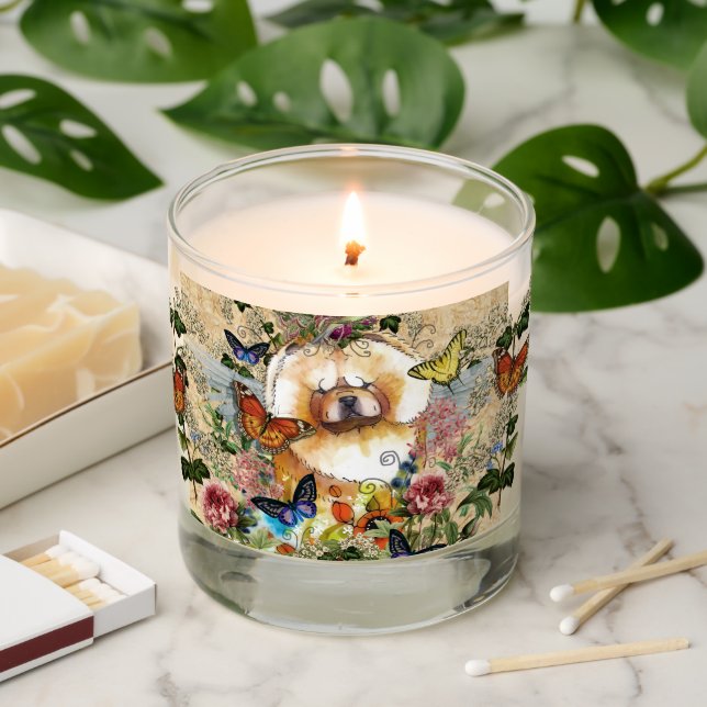 ANGELS AMONG US Chow personalize  Scented Candle (Lit)