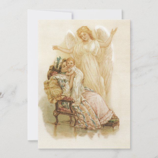 Angels and Babies Invitation (Front)