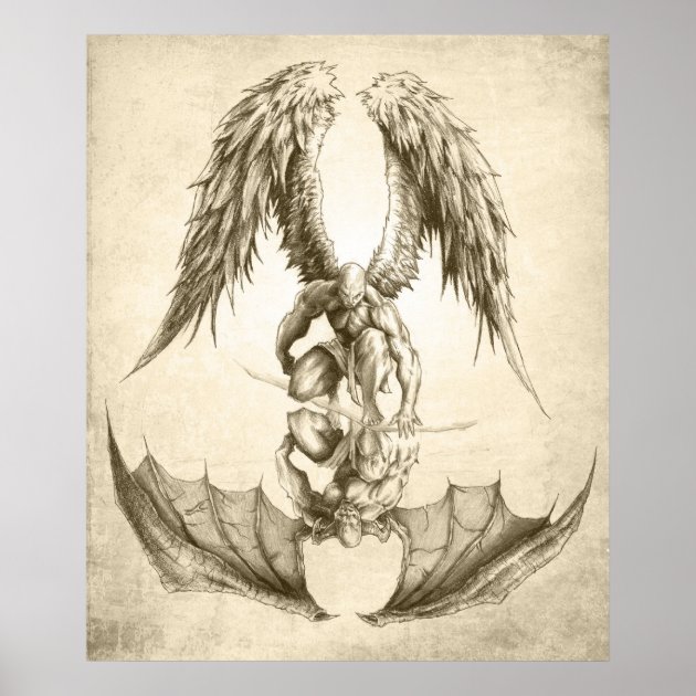Angel Devil Tattoo Vector Images (over 1,100)