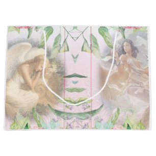 Angels and Flowers Large Gift Bag