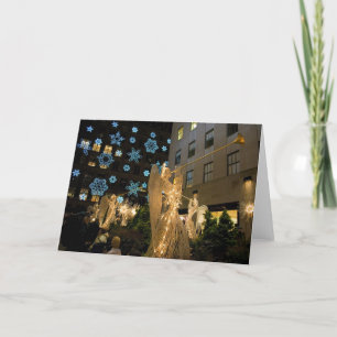 Angels and Snowflakes Holiday Card