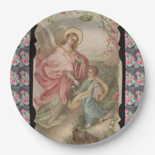 Angels Angeles paper plate